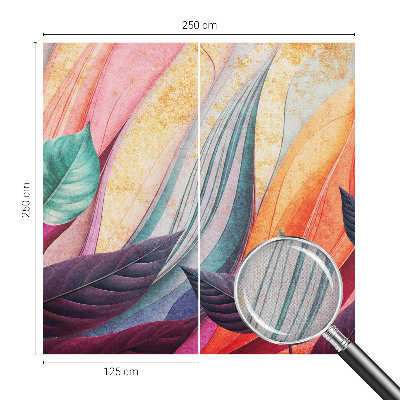 Samolepiaca fototapeta do detskej izby Abstraktné listy