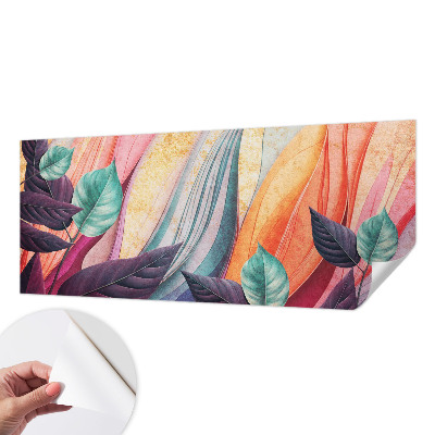 Samolepiaca fototapeta do detskej izby Abstraktné listy