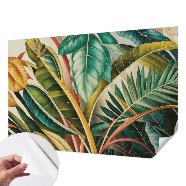 3D tapeta na stenu Exotické listy