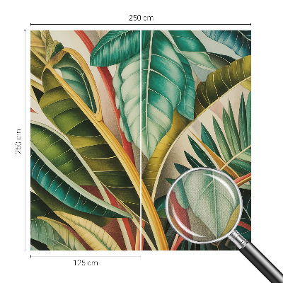 3D tapeta na stenu Exotické listy