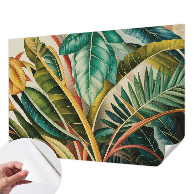 3D tapeta na stenu Exotické listy