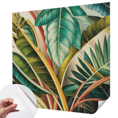 3D tapeta na stenu Exotické listy