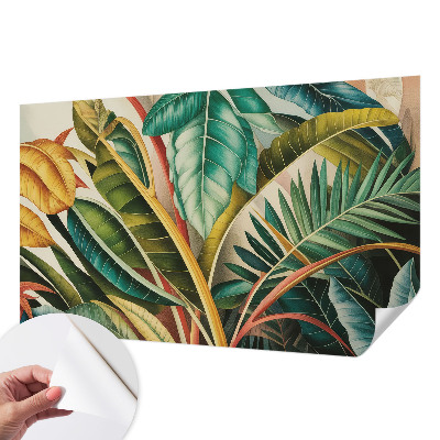 3D tapeta na stenu Exotické listy