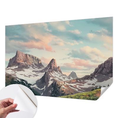 Detská fototapeta s motívom horskej panorámy