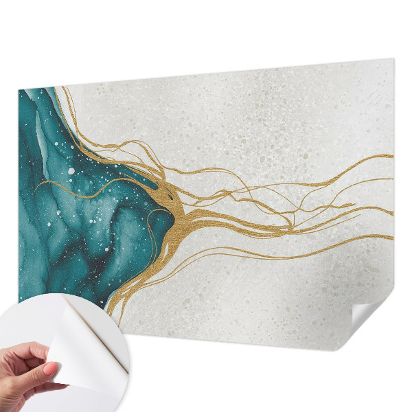 Fotografická tapeta do detskej izby Tyrkysové čiary