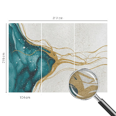 Fotografická tapeta do detskej izby Tyrkysové čiary