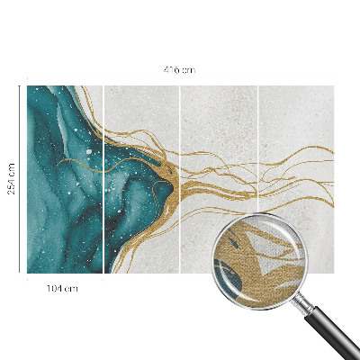 Fotografická tapeta do detskej izby Tyrkysové čiary