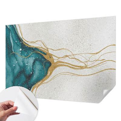 Fotografická tapeta do detskej izby Tyrkysové čiary