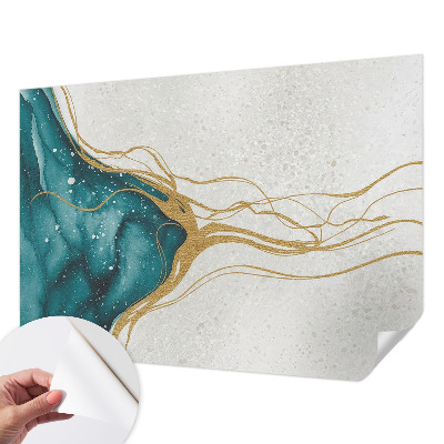 Fotografická tapeta do detskej izby Tyrkysové čiary