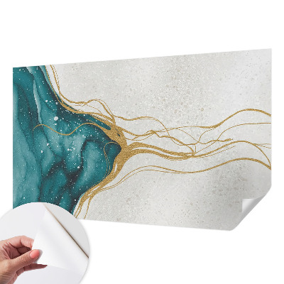 Fotografická tapeta do detskej izby Tyrkysové čiary