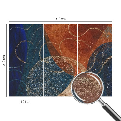 3D tapeta Farebné formy