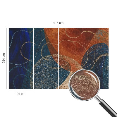 3D tapeta Farebné formy