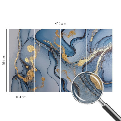 Fotografická tapeta do detskej izby Modré vlny