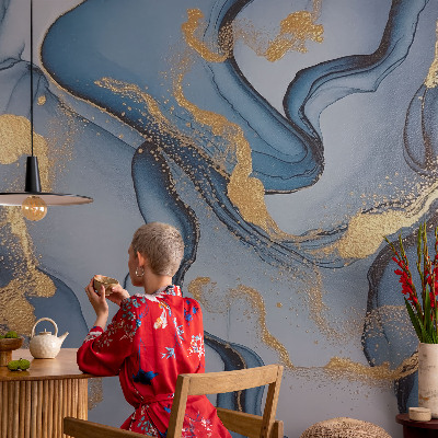 Fotografická tapeta do detskej izby Modré vlny