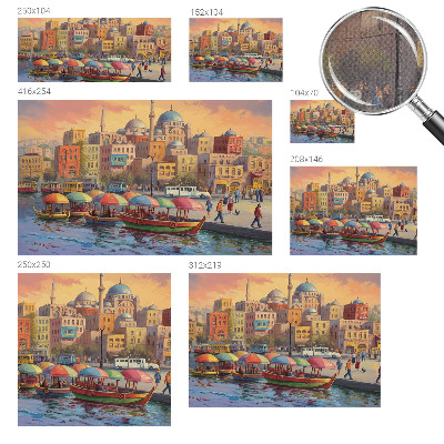 Tapeta do obývačky Mestské pobrežie