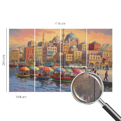 Tapeta do obývačky Mestské pobrežie