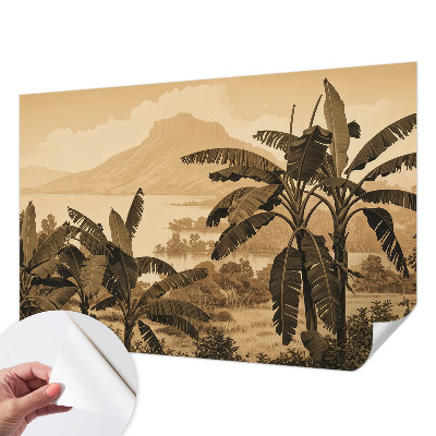 Samolepiaca fototapeta do obývačky s tropickou panorámou