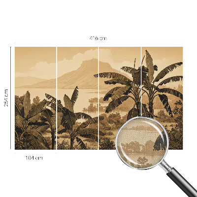 Samolepiaca fototapeta do obývačky Tropická panoráma