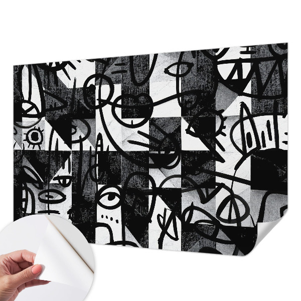 Moderná tapeta na stenu Kreslenie chaosu