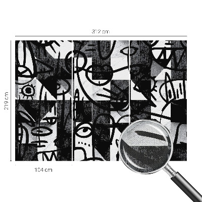 Moderná tapeta na stenu Kreslenie chaosu