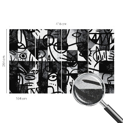 Moderná tapeta na stenu Kreslenie chaosu