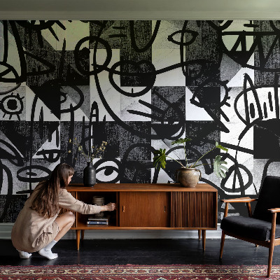 Moderná tapeta na stenu Kreslenie chaosu