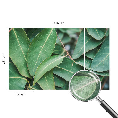 Samolepiaca fototapeta do obývačky Zelené listy