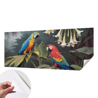 3D tapeta Farebné papagáje