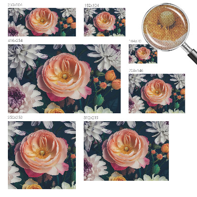 Tapeta do obývačky Kvetinová harmónia