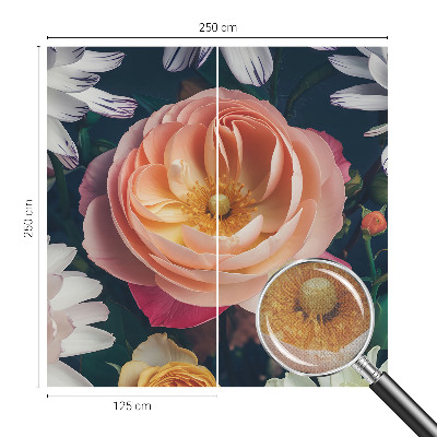 Tapeta do obývačky Kvetinová harmónia