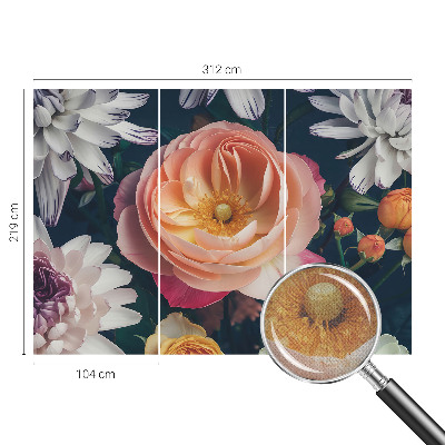 Tapeta do obývačky Kvetinová harmónia