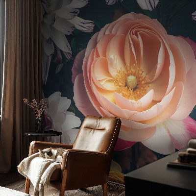 Tapeta do obývačky Kvetinová harmónia