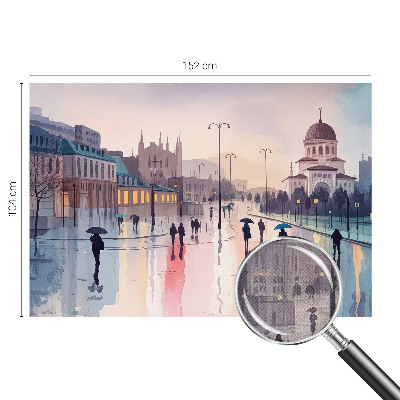 Samolepiaca fototapeta do spálne Daždivá prechádzka