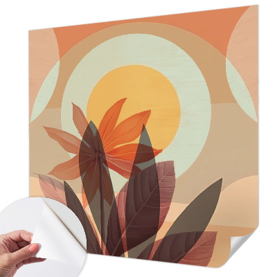 Moderná tapeta na stenu Kvetinová abstrakcia