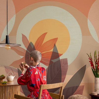 Moderná tapeta na stenu Kvetinová abstrakcia