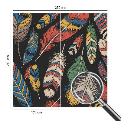 Tapeta do obývačky Farebné perie