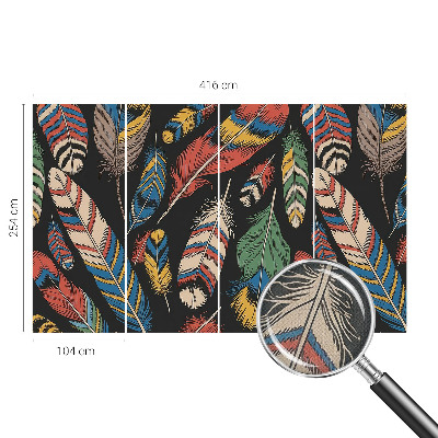 Tapeta do obývačky Farebné perie