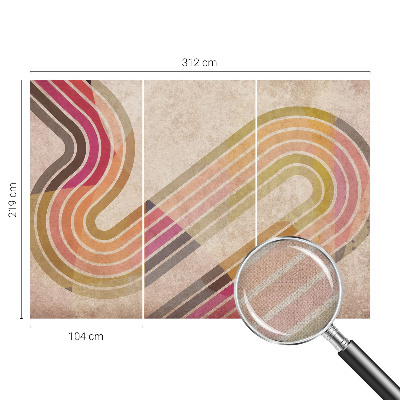 Samolepiaca fototapeta do spálne Geometrické čiary