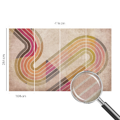 Samolepiaca fototapeta do spálne Geometrické čiary