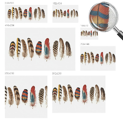 Samolepiaca fototapeta do detskej izby Farebné perie