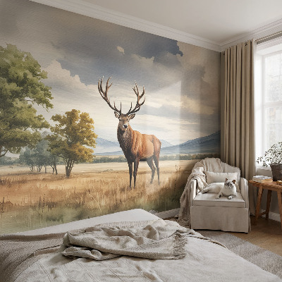 Moderná tapeta na stenu Majestátny jeleň