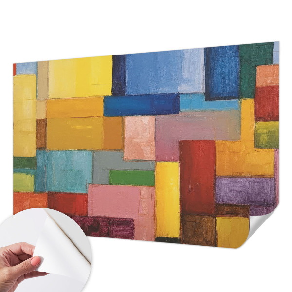 Tapety na stenu samolepiace Farebné obdĺžniky