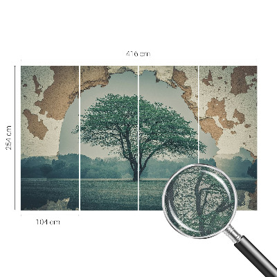 Samolepiaca fototapeta do spálne Osamelý strom