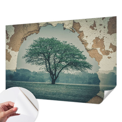 Samolepiaca fototapeta do spálne Osamelý strom
