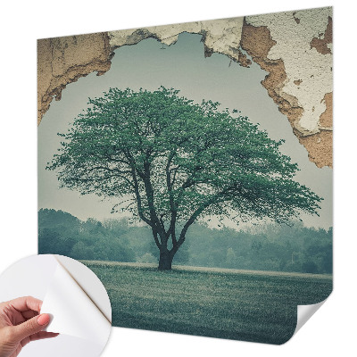 Samolepiaca fototapeta do spálne Osamelý strom