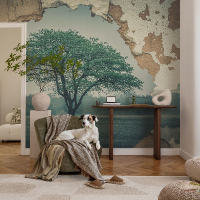 Samolepiaca fototapeta do spálne Osamelý strom