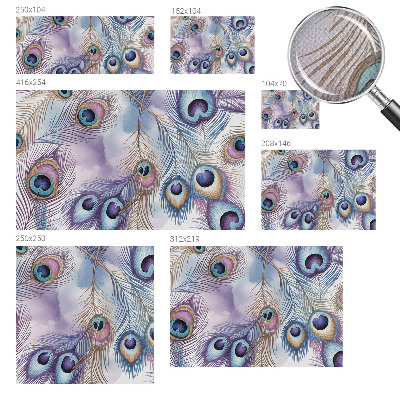 Samolepiaca fototapeta do detskej izby Pávie perie