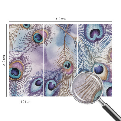 Samolepiaca fototapeta do detskej izby Pávie perie