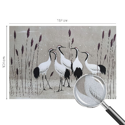 3D tapeta na stenu Kŕdeľ žeriavov