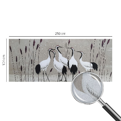 3D tapeta na stenu Kŕdeľ žeriavov